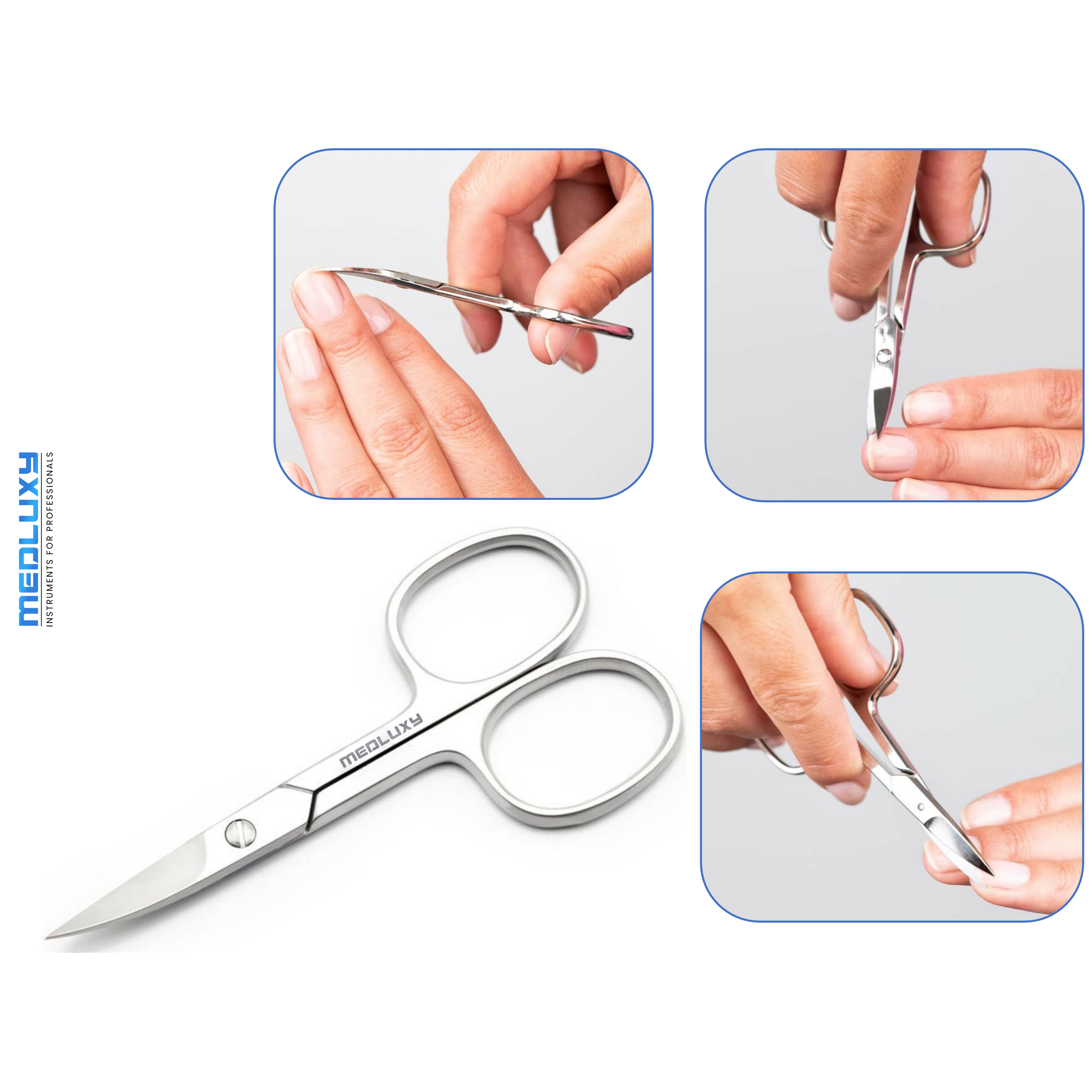 Medluxy semi Pro - Nagelschaar - 9 cm - Gebogen
